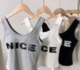 تاپ کراپ دخترانه مدل Nice با کاپ غیر متحرک ماساژور دار