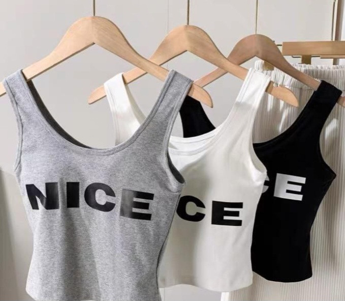 تاپ کراپ دخترانه مدل Nice با کاپ غیر متحرک ماساژور دار